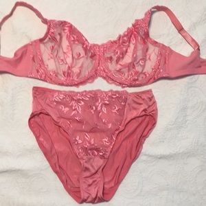 Sensuous Lace bra and panty set 38 DD and Large